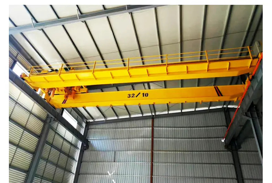 Желтая крася двойная емкость крана 20ton Eot прогона с вагонеткой подъема
