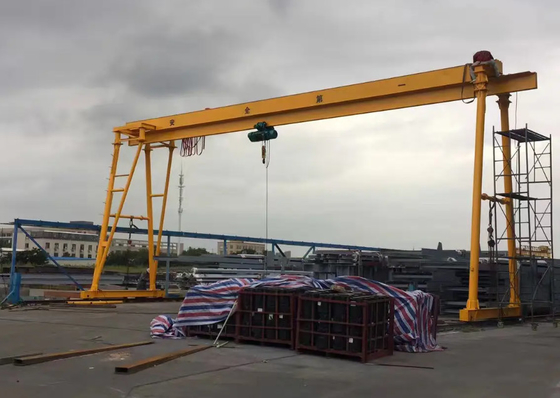 Подгонянный кран на козлах Голиафа прогона модели 16Ton MH стальной запуская одиночный