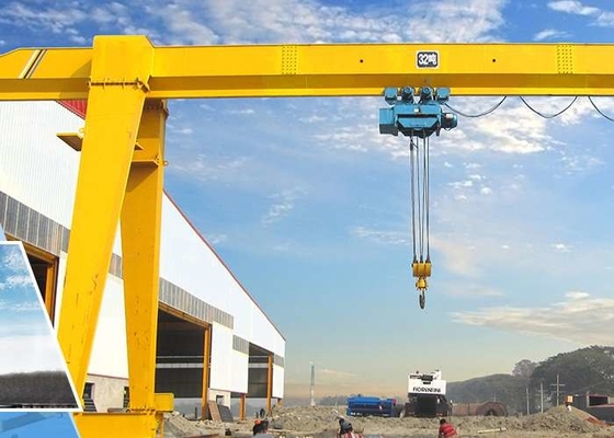 Кран на козлах прогона луча ферменной конструкции пяди 7M-40M одиночный 10 тонн для завода цемента