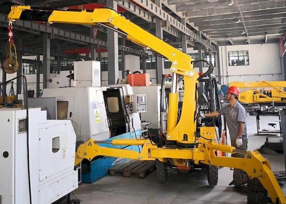 Кран на гусеничном ходе крана KB1.0 паука ноги качания крытый мобильный мини отслеживаемый