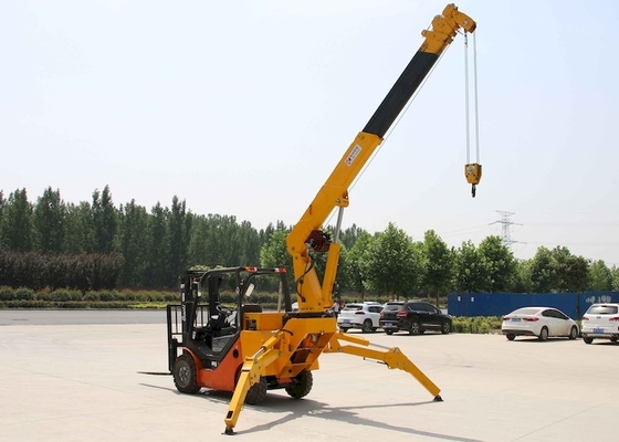 Сверхмощный мини кран на гусеничном ходе телескопичное 8T паука