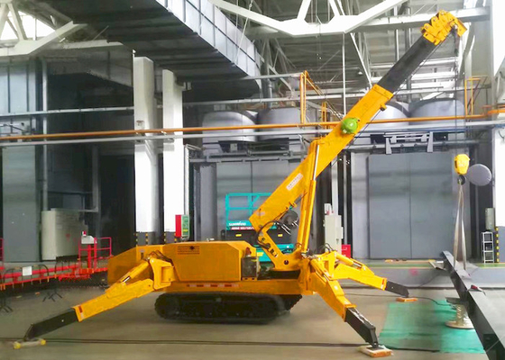 Дистанционное управление 16m 5tons узкого крана на гусеничном ходе паука космоса складного мини беспроводное