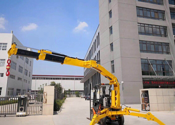 Сверхмощный мини кран на гусеничном ходе телескопичное 8T паука