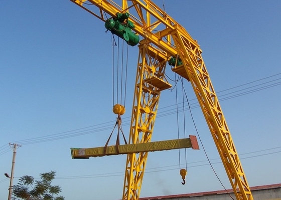Кран на козлах 5 тонн передвижной с Wirerope электрической лебедкой на открытом воздухе используя