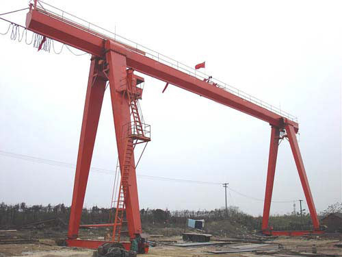 одиночный кран на козлах прогона 16ton