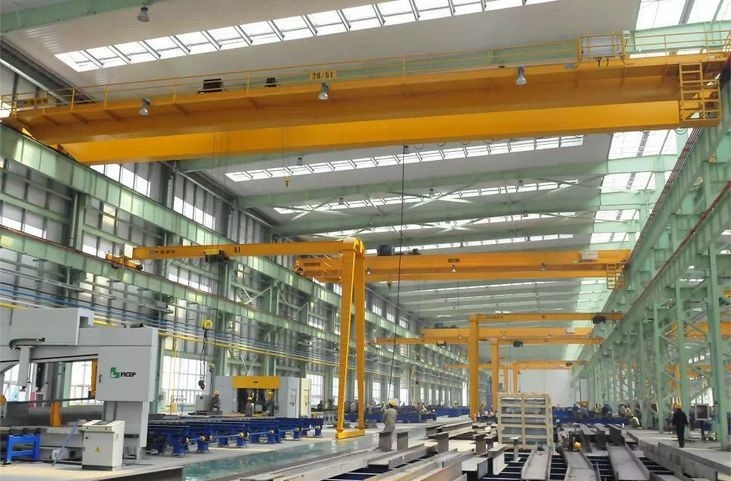 Тонна мостового крана 1-50 EOT европейского одиночного двойного прогона надземная с путешествовать вагонетки